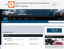 Tablet Screenshot of expeditionforum.com